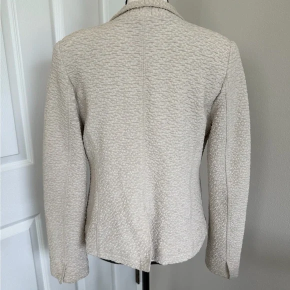 Eileen Fisher Cream Textured Blazer - Picture 5 of 7